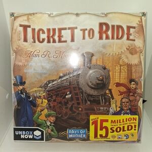 Ticket to Ride Board Game – Classic Family Train Adventure (Brown, Red)